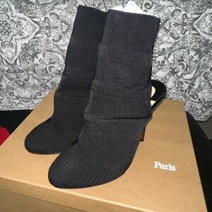 Christian Louboutin Noemi 100 Maille Tricot Nappa (New) (Authentic)
